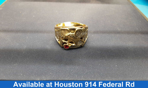 Men's Ring - Yellow Gold 10k (.417) 13.9 grams Size 12