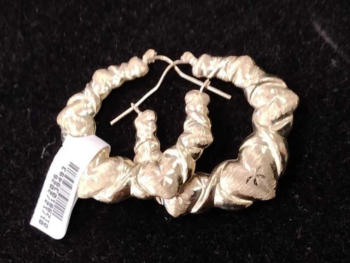Hoop Earrings - Yellow Gold 10k (.417) 4.3 grams