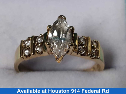Women's Ring - Yellow Gold 10k (.417) 3.4 grams Size 11