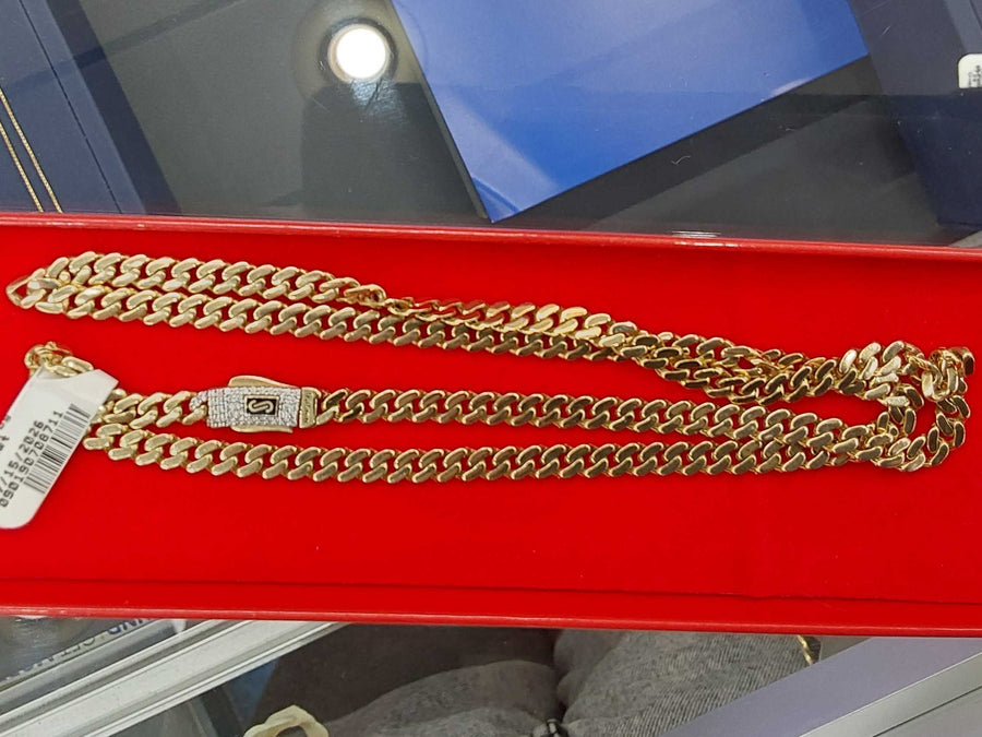 Cuban Link Chain - Yellow Gold 14k (.585) 15.6 grams 24 inch