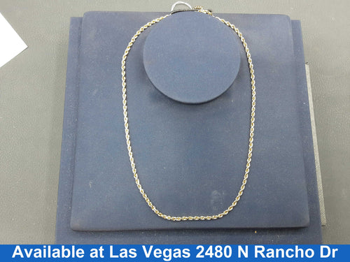 Rope Chain - Yellow Gold 14k (.585) 10.9 grams 22 inch