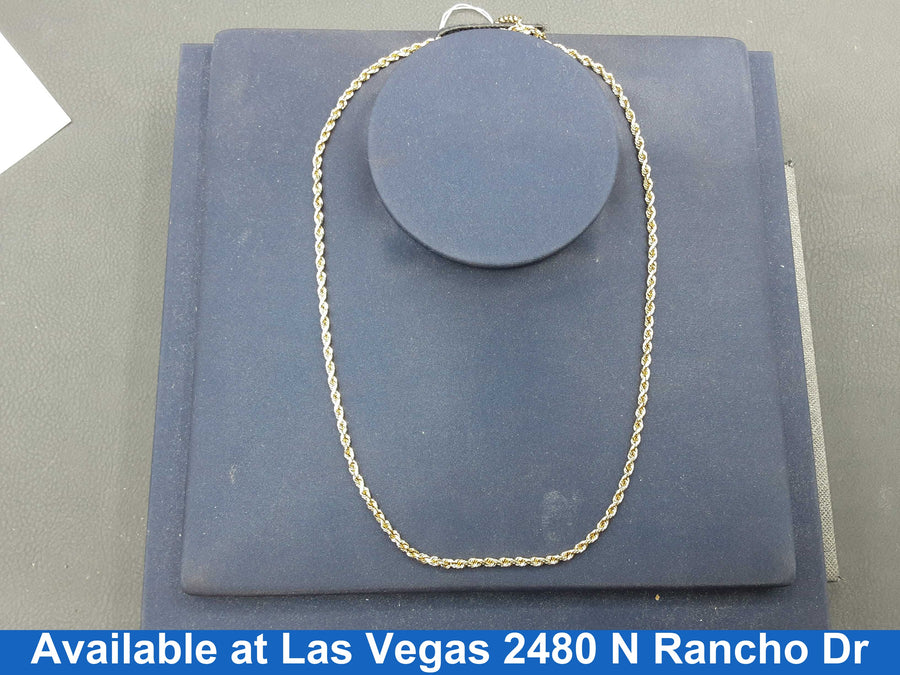Rope Chain - Yellow Gold 14k (.585) 10.9 grams 22 inch