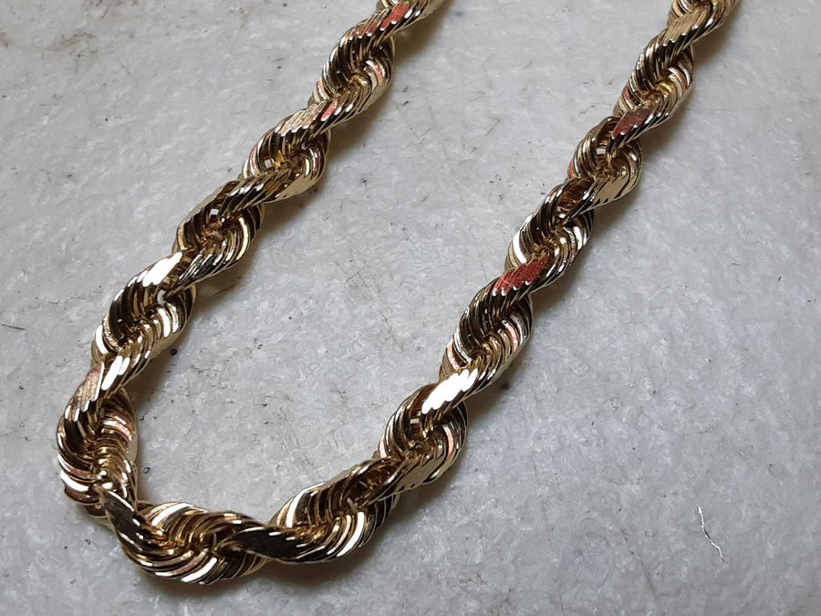 Rope Chain - Yellow Gold 10k (.417) 17.5 grams 14 inch