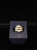 Ring - Wedding Set - White Gold 14k (.585) 6.8 grams Size 20