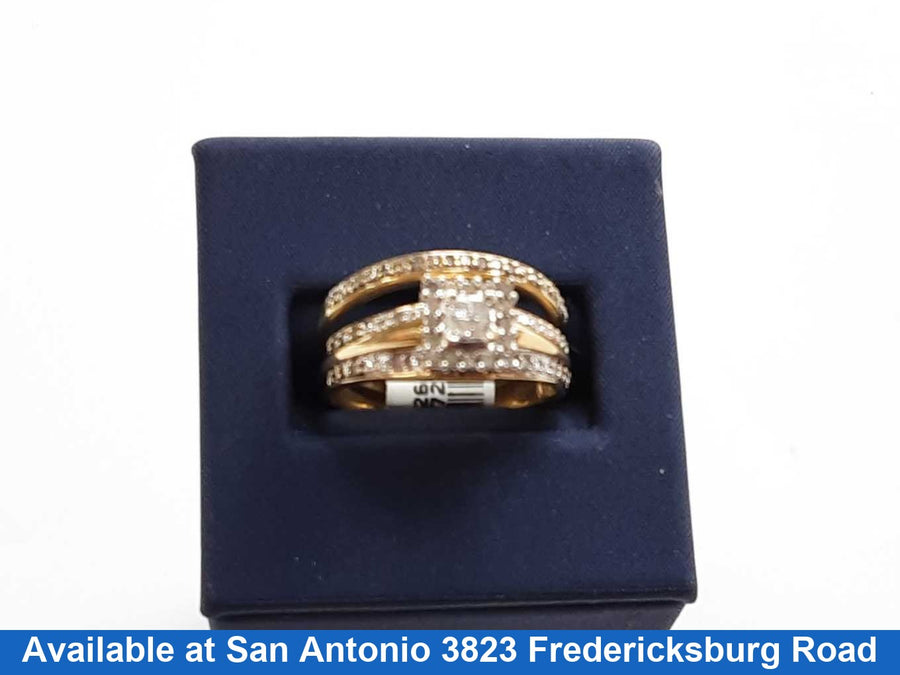 Ring - Engagement Set - Yellow Gold 10k S Size 8