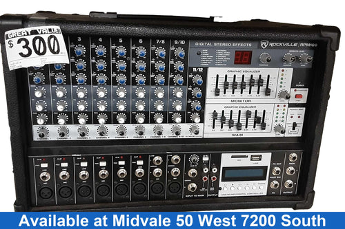 Rockville Rpm10 Black Digital Mixer