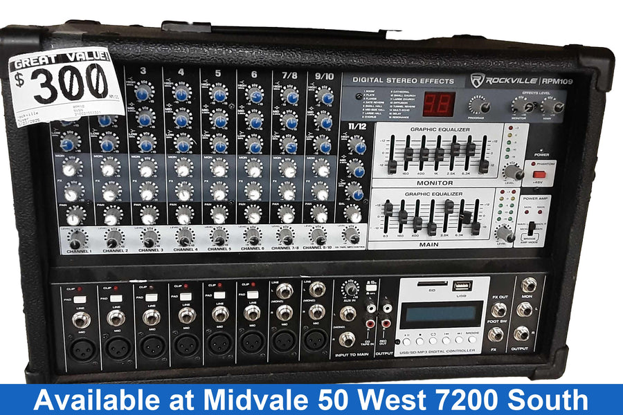 Rockville Rpm10 Black Digital Mixer