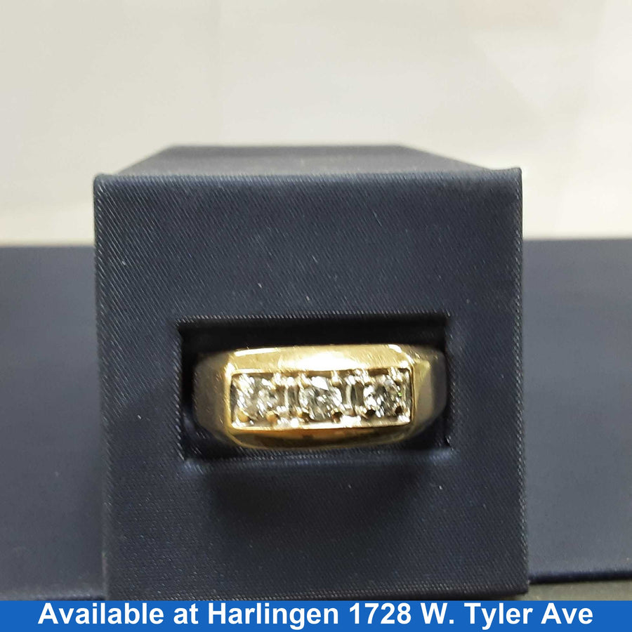 Ring - Wedding Band - Yellow Gold 10k (.417) 5.9 grams Size 13