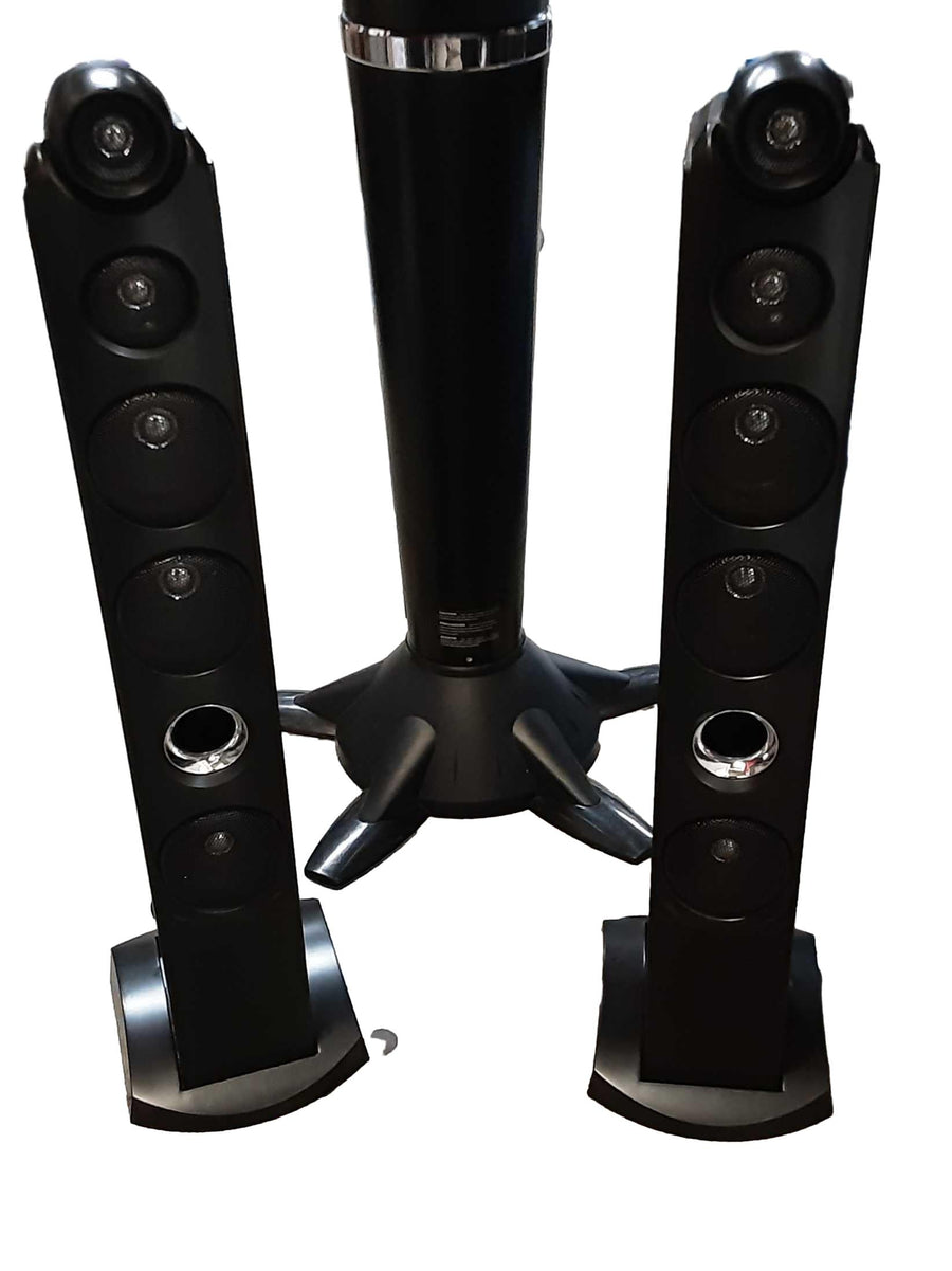 Singing Machine Ism1030bt Black Bookshelf Speaker