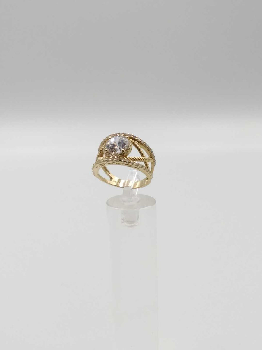 Women's Ring - Yellow Gold 14k (.585) 5.4 grams Size 9