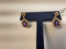 Earrings with stones Yellow Gold 10k (.417) 4 grams