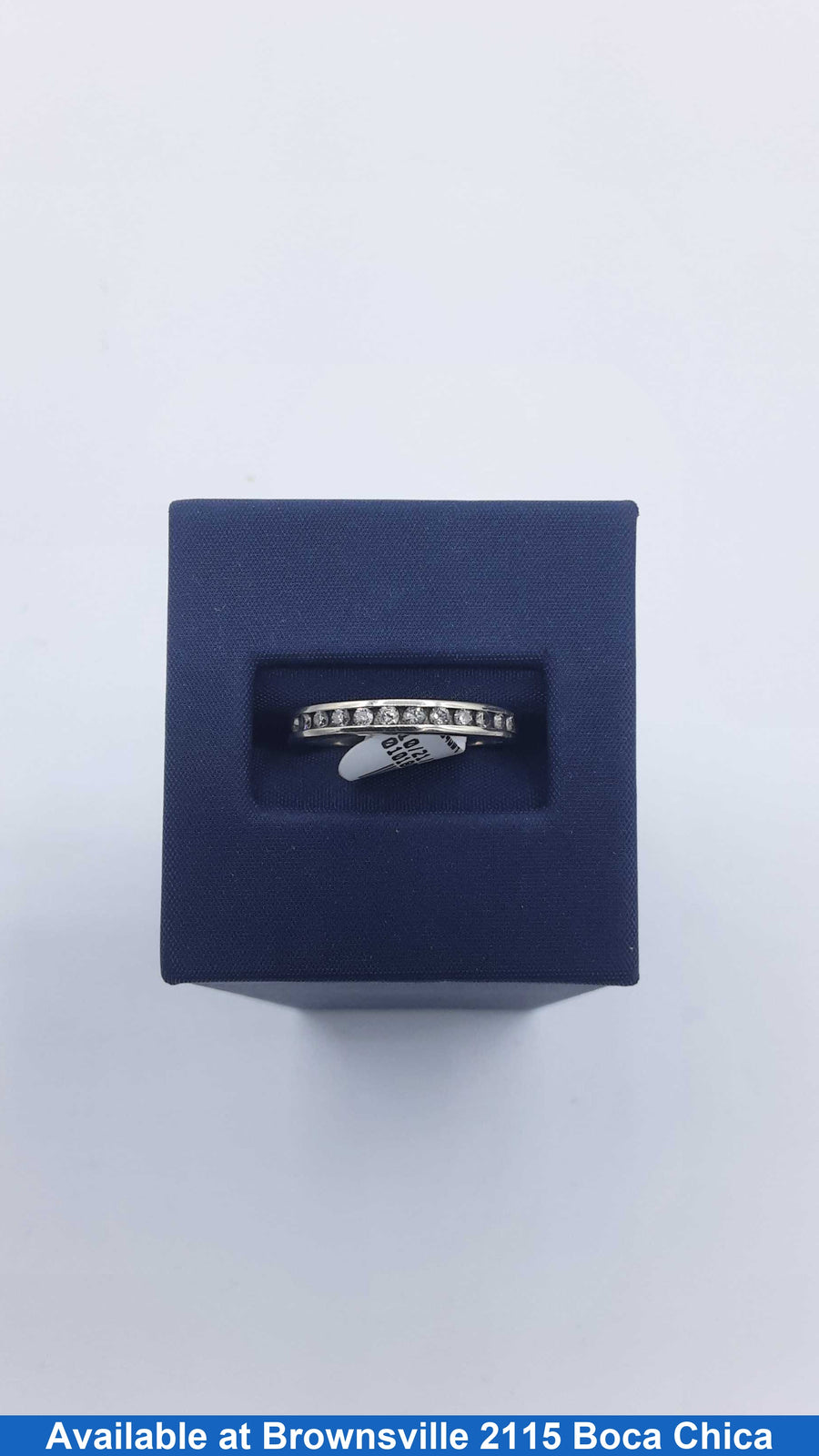 Ring - Wedding Band - White Gold 10k (.417) 1.9 grams Size 7.5