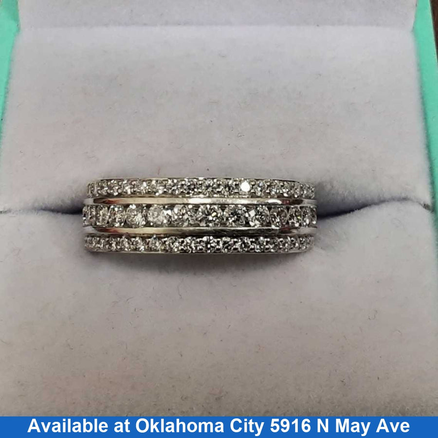 Women's Ring - Anniversary - White Gold 10k (.417) 3.7 grams Size 8