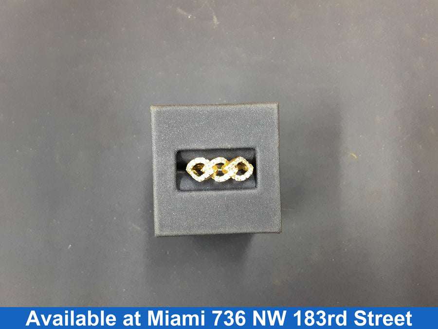 Women's Ring - Yellow Gold 10k (.417) 3.4 grams Size 8.5