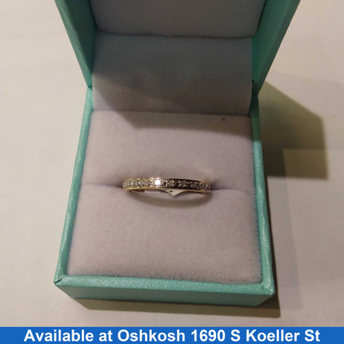 Women's Ring - Anniversary - Yellow Gold 10k (.417) 1.3 grams Size 7