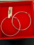 Bangle Earring White Gold 14k (.585) 2.3 grams
