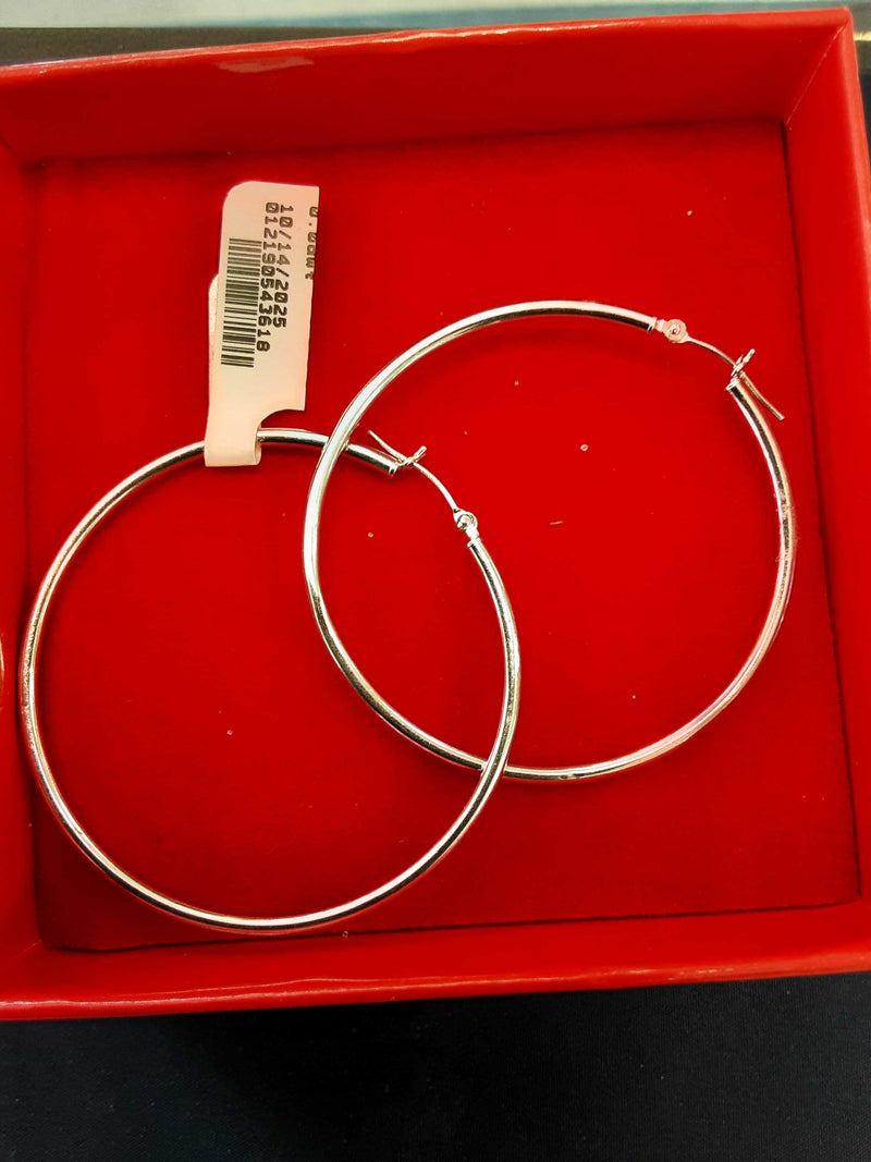 Bangle Earring White Gold 14k (.585) 2.3 grams