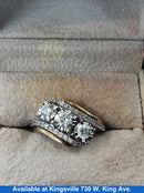 Ring - Engagement Set - Yellow Gold 14k (.585) 3.3 grams Size 8.5