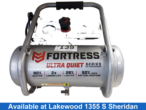 Fortress Ultra Quiet Silver Electric Compressor