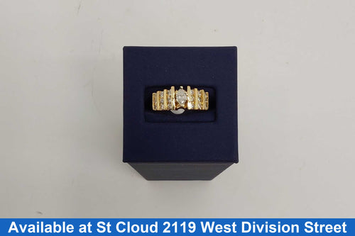 Ring - Wedding Set - Yellow Gold 14k (.585) 6.27 grams Size 7