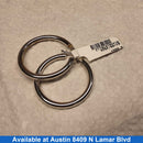 Bangle Earrings - White Gold 14k (.585) 2.7 grams