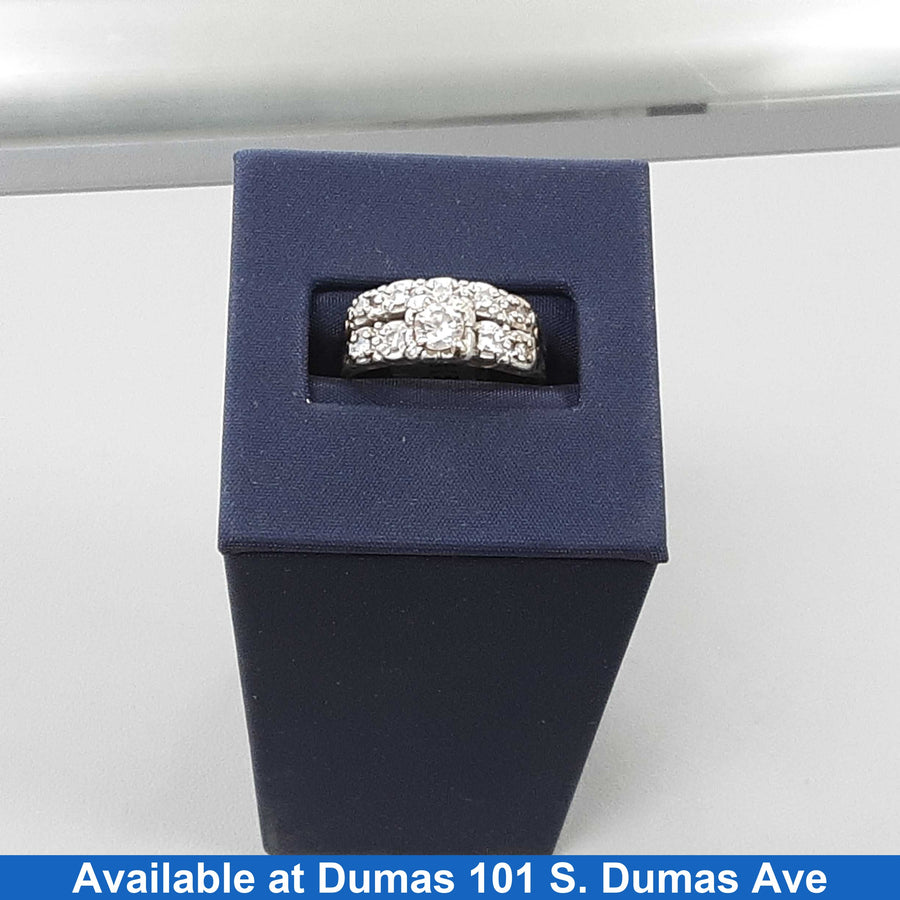 Ring - Engagement Set - Yellow Gold 10k (.417) 4.5 grams Size 8.5