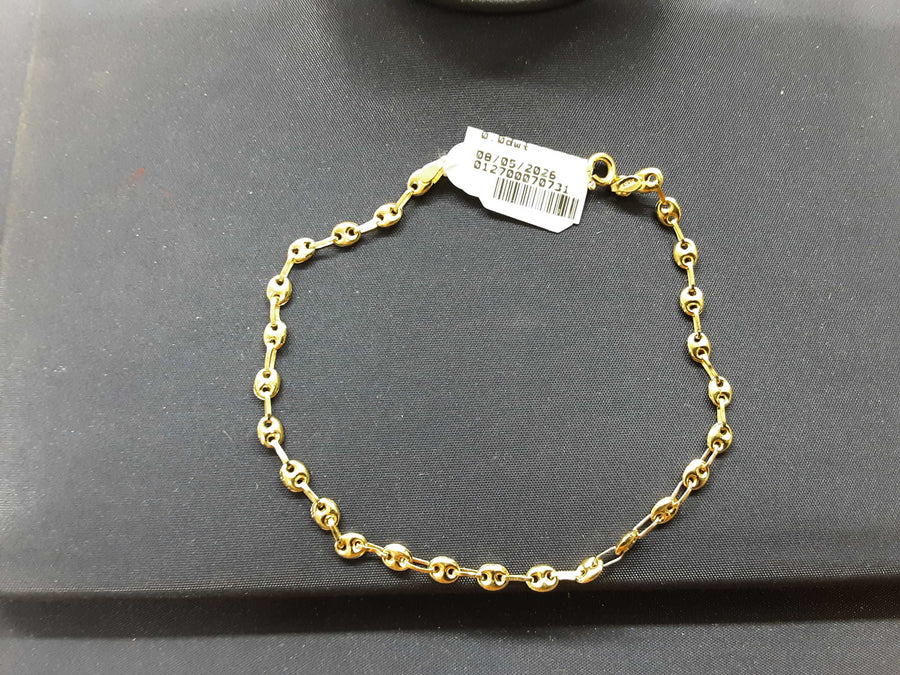Bracelet - Yellow Gold 18k (.750) 2.2 grams 7 inch