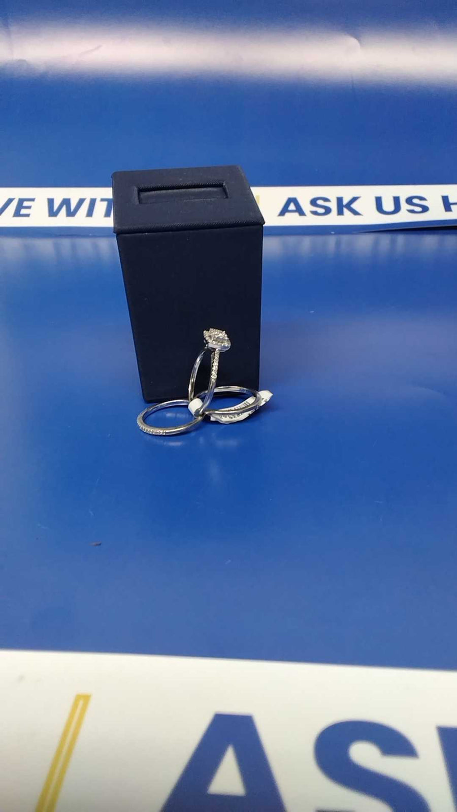 Ring - Wedding Set - White Gold 10k (.417) 5.2 grams Size 7.5