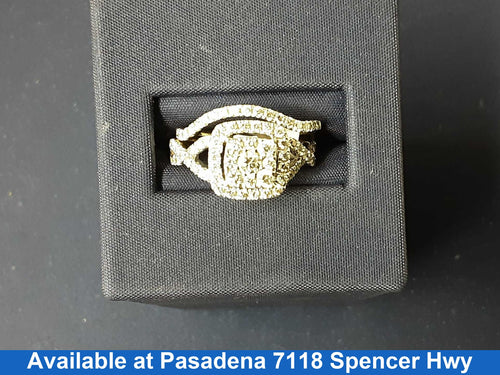 Ring - Wedding Set - Yellow Gold 10k (.417) 4.1 grams Size 20
