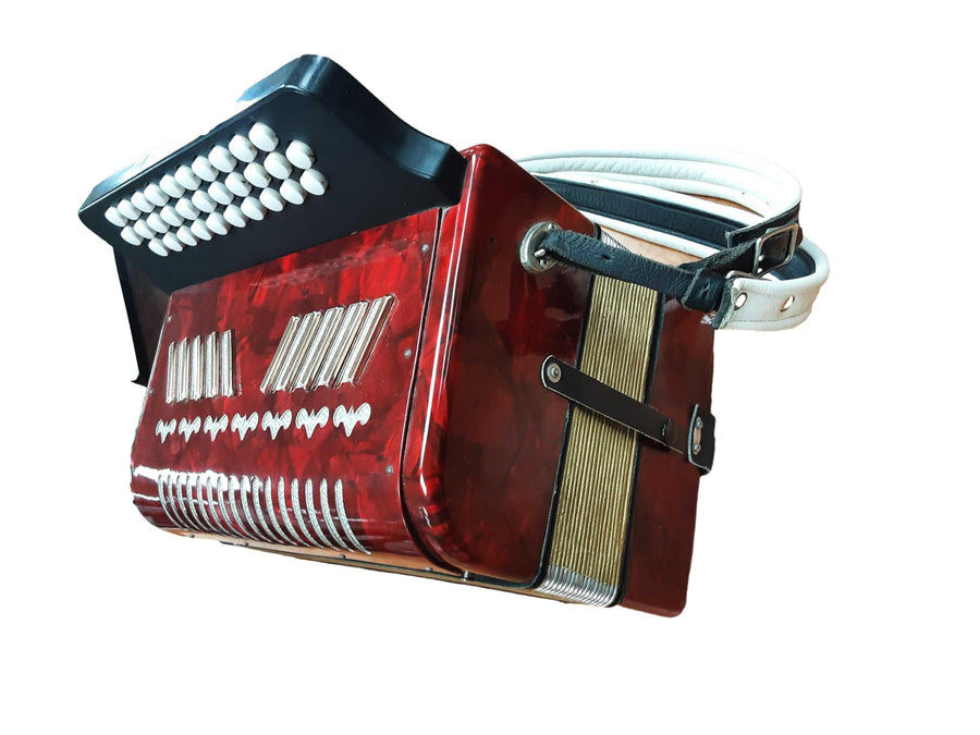 Santamarsala Red Button Accordion