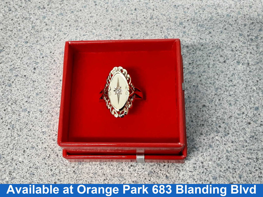 Women's Ring - Yellow Gold 10k (.417) 3.2 grams Size 7