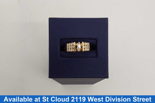 Ring - Wedding Set - Yellow Gold 14k (.585) 4.93 grams Size 7.5