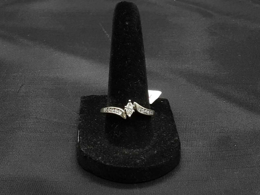 Ring - Engagement Set - White Gold 14k (.585) 2.5 grams Size 8.5