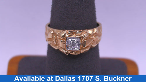 Men's Ring - Yellow Gold 10k (.417) 4.5 grams Size 10