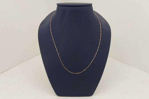 Box Chain - Yellow Gold 14k (.585) 0.786 grams 15 inch
