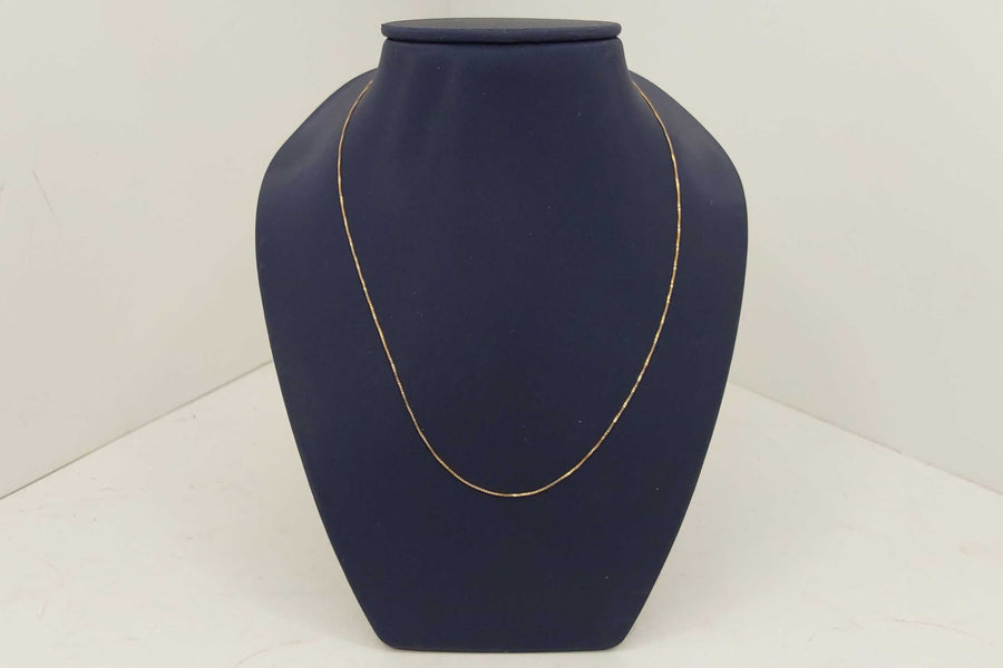 Box Chain - Yellow Gold 14k (.585) 0.786 grams 15 inch