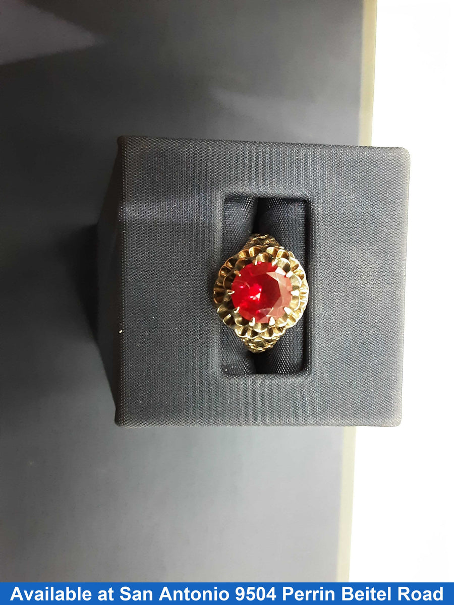 Women's Ring - Yellow Gold 14k (.585) 3.1 grams Size 20