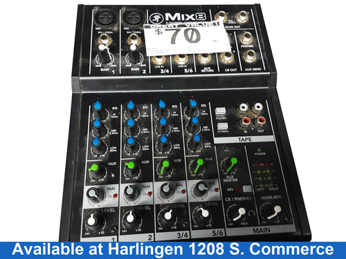 Mackie Mix 8 Black Analog Mixer