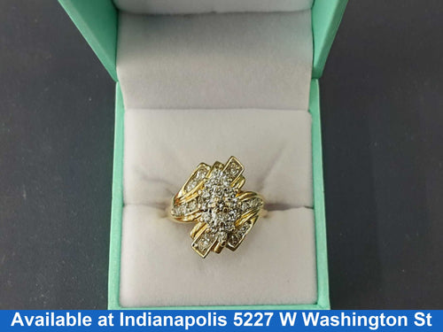 Women's Ring - Yellow Gold 14k (.585) 9 grams Size 9.5