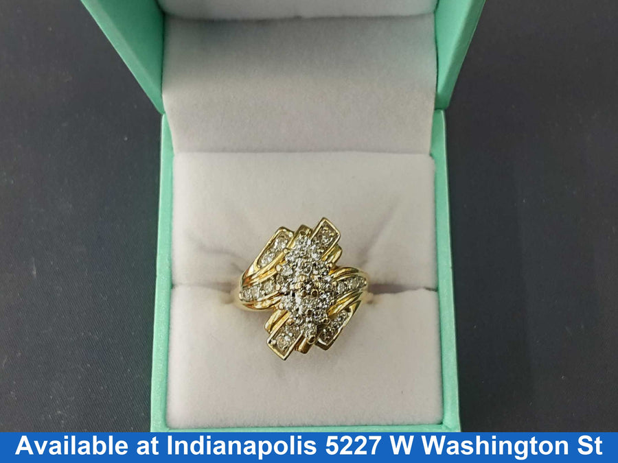 Women's Ring - Yellow Gold 14k (.585) 9 grams Size 9.5