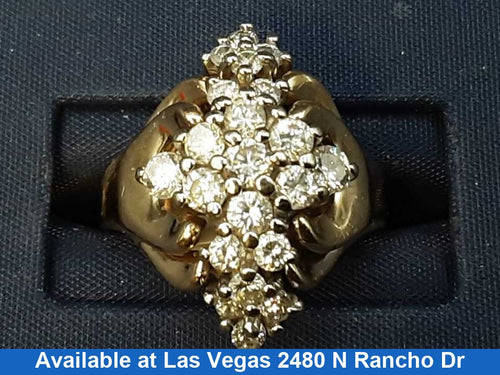 Women's Ring - Yellow Gold 14k (.585) 6.7 grams Size 6