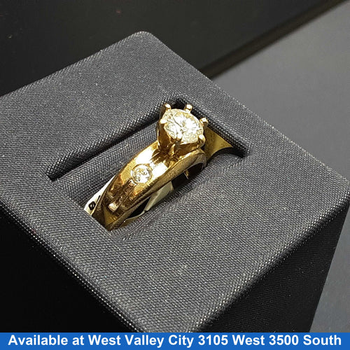 Women's Ring - Yellow Gold 14k (.585) 3.4 grams Size 20