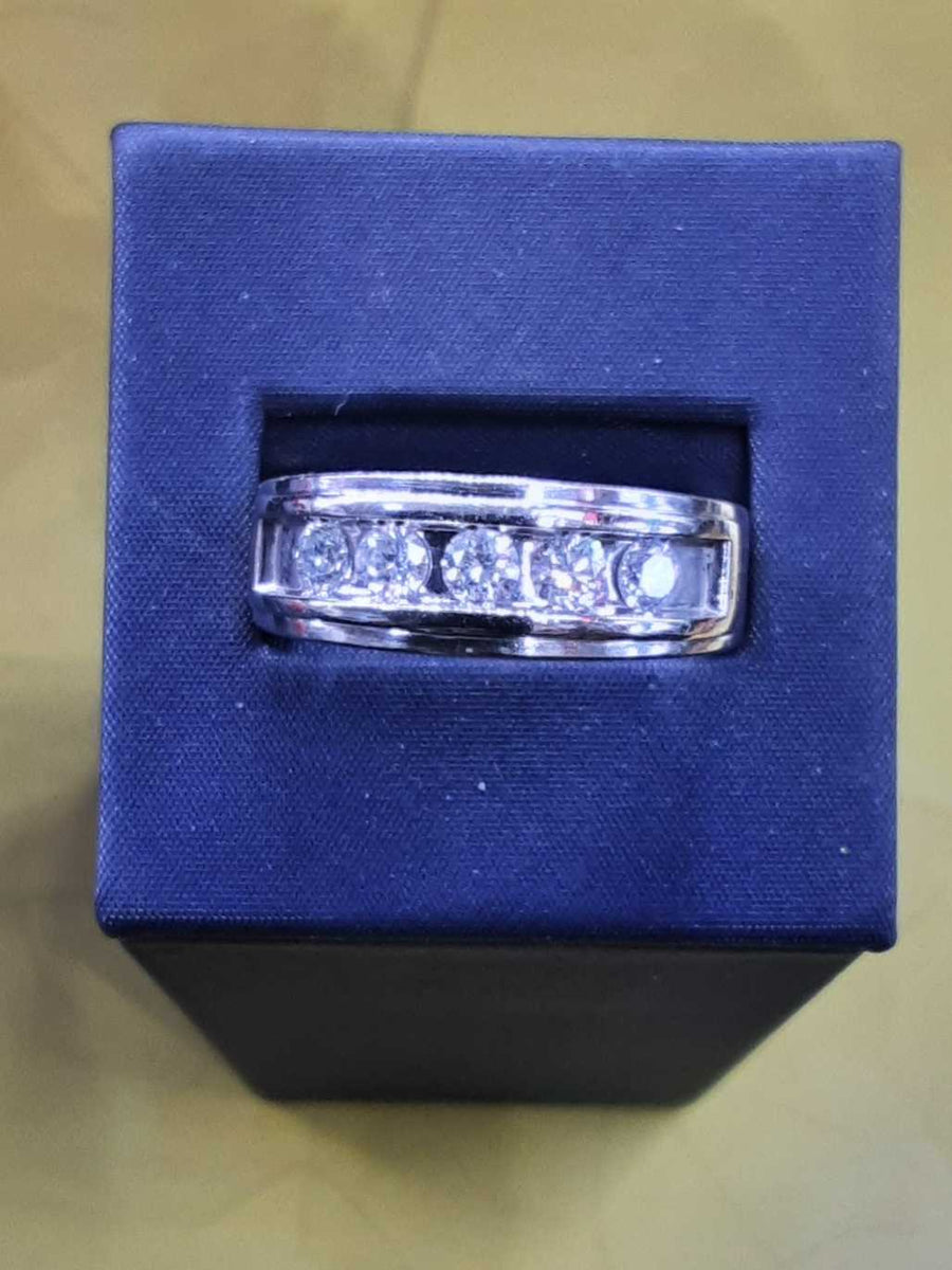 Men's Ring - White Gold 14k (.585) 9.9 grams Size 10