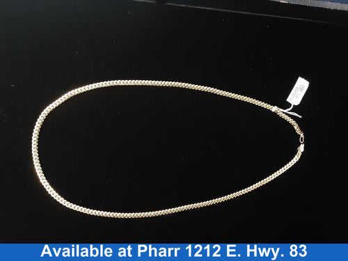 Cuban Link Chain - Yellow Gold 14k (.585) 25 grams 10 inch