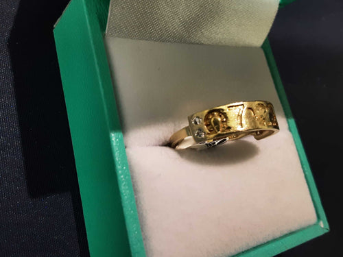 Women's Ring - Yellow Gold 10k (.417) 1.5 grams Size 7