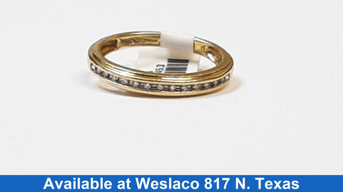Ring - Wedding Band - Yellow Gold 10k (.417) 1.8 grams Size 7