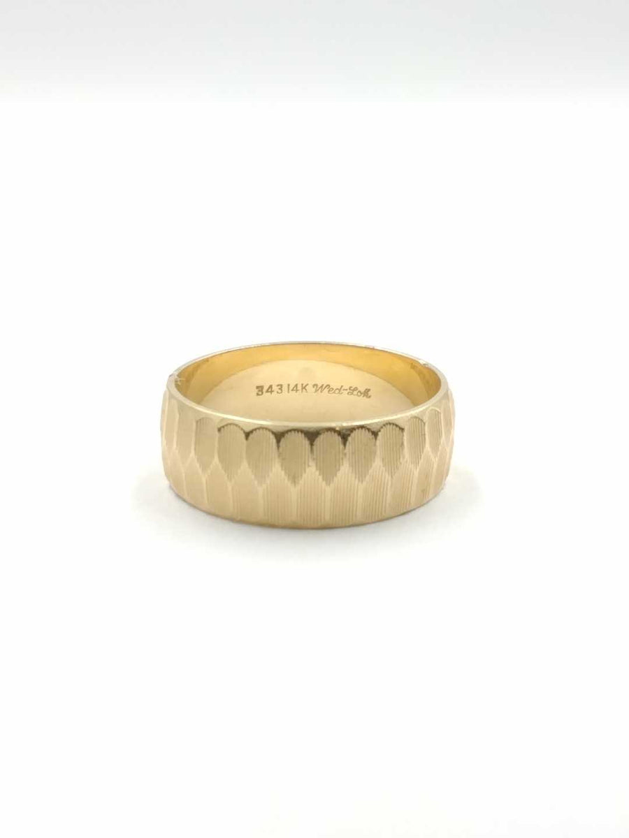 Ring - Wedding Band - Yellow Gold 14k (.585) 6.1 grams Size 10