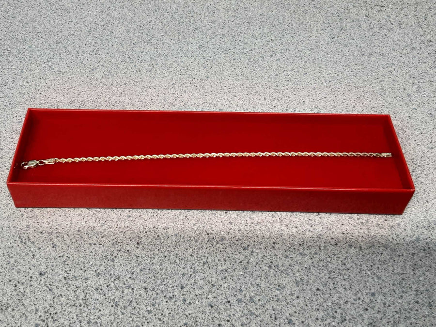 Rope Bracelet - Yellow Gold 10k (.417) 3.6 grams 7 inch