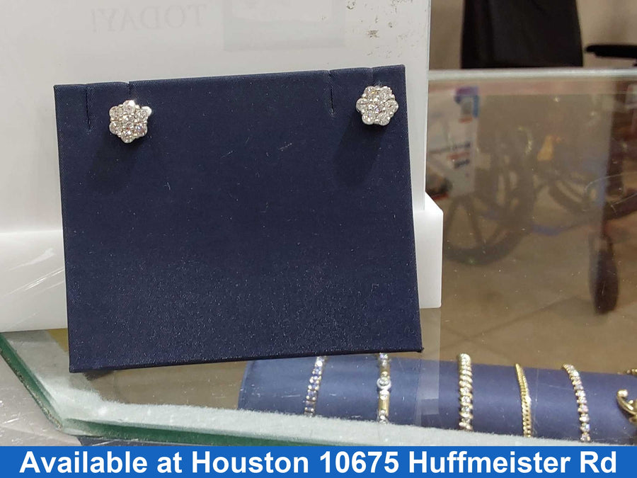 Earrings - White Gold 10k (.417) 2.8 grams
