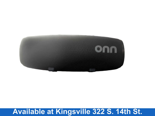 Onn. Rugged Black Portable Speaker